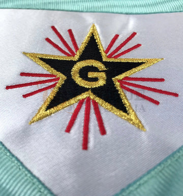 Master Mason Groussier French Rite Square and compass MB Apron